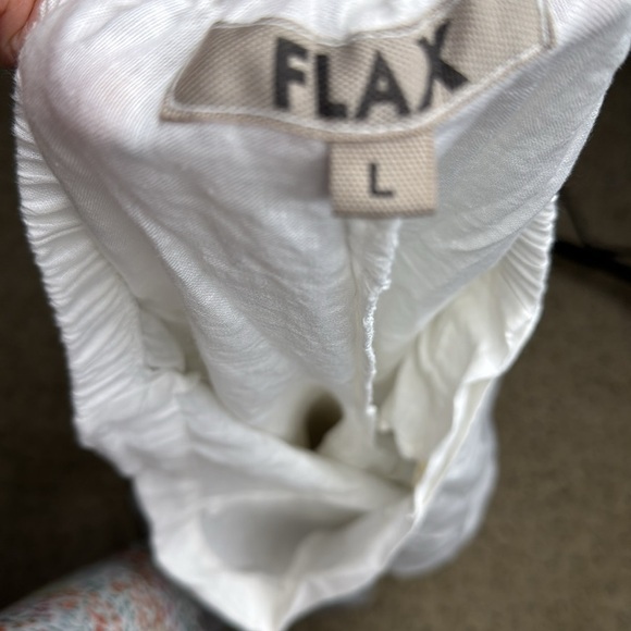 Flax Large linen wide leg pants size Large next to new - Picture 8 of 8